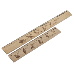 Linijka drewniana 30 cm z grawerem